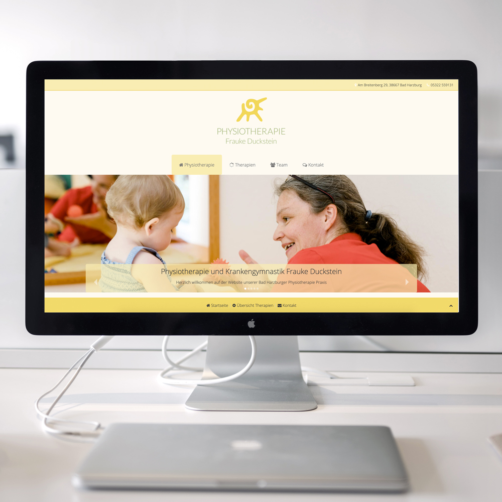 New website for our customer physical therapy Frauke Duckstein